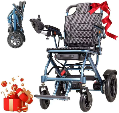 Lightweight Foldable Electric Wheelchair, 500W Motor, 20 km Range, 18 kg Portable Powerchair for Travel & Airplane Approved