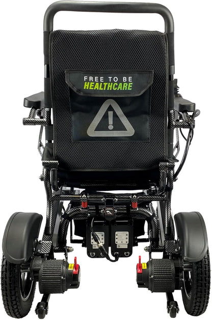 Heavy Duty Foldable Electric Wheelchair with 700W Dual Motors, Aluminium Frame, 2 Batteries, 150kg Capacity