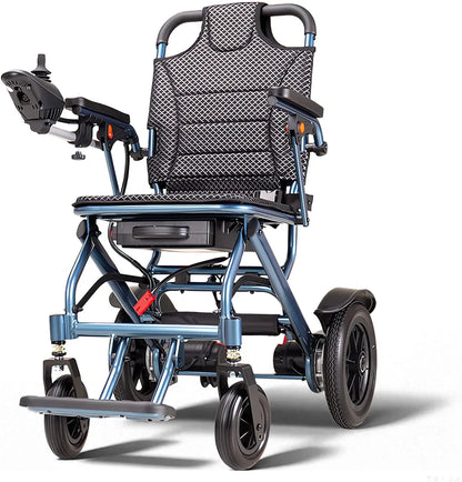 Lightweight Foldable Electric Wheelchair, 500W Motor, 20 km Range, 18 kg Portable Powerchair for Travel & Airplane Approved