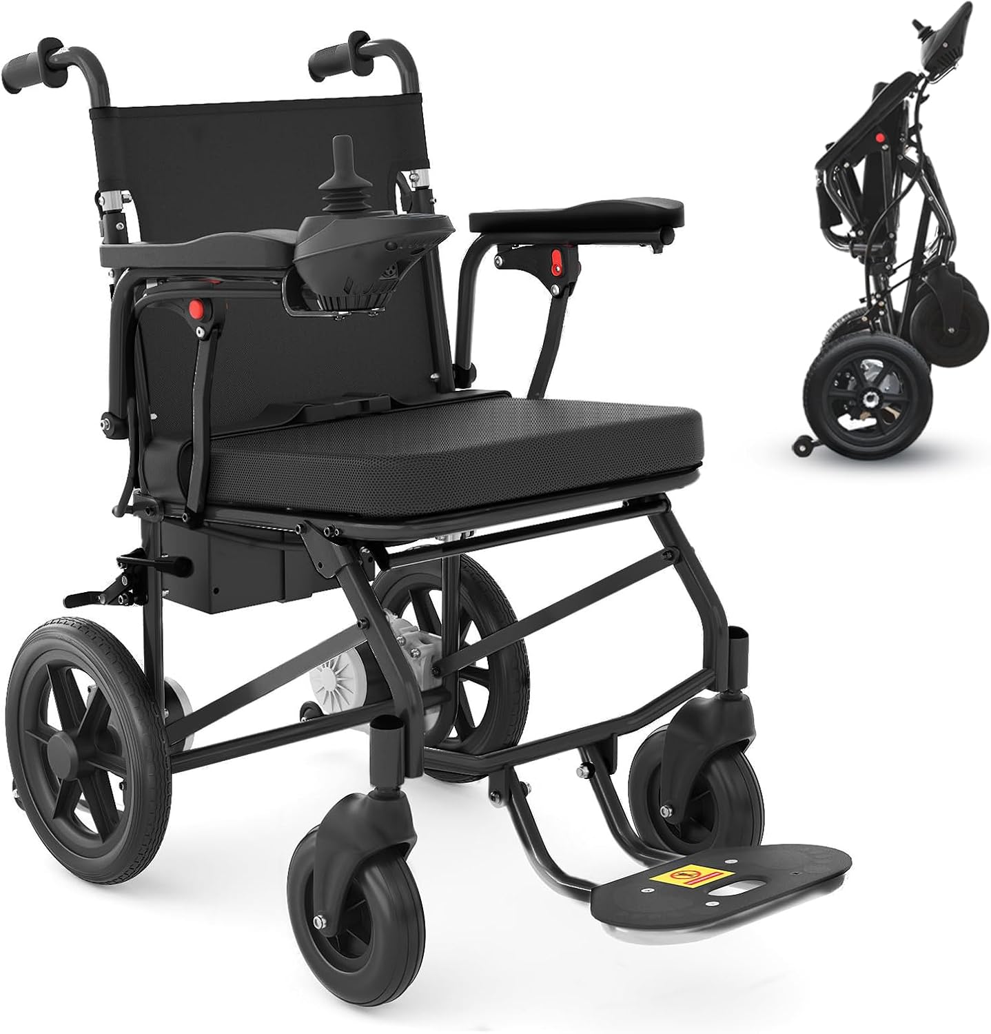 Electric Wheelchairs for Adults Lightweight Foldable, Compact Portable Motorized Power Wheelchair for Travel, Airline Approved 43lb