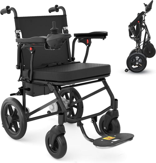 Electric Wheelchairs for Adults Lightweight Foldable, Compact Portable Motorized Power Wheelchair for Travel, Airline Approved 43lb