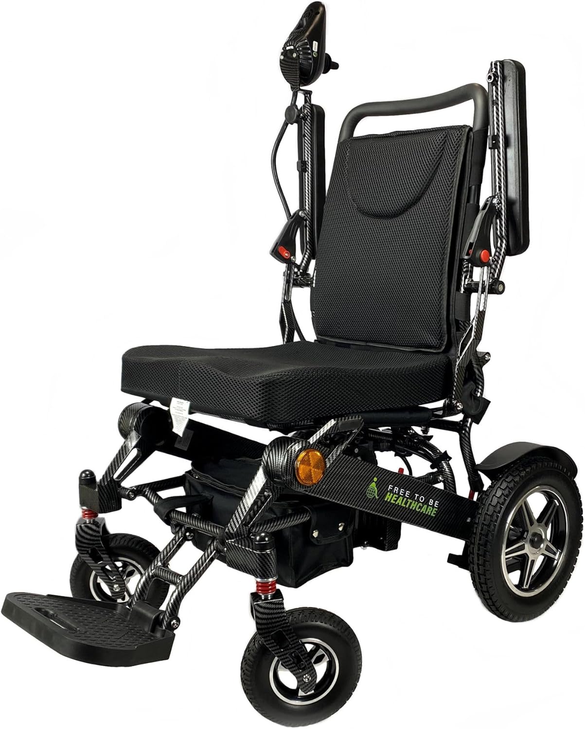 Heavy Duty Foldable Electric Wheelchair with 700W Dual Motors, Aluminium Frame, 2 Batteries, 150kg Capacity