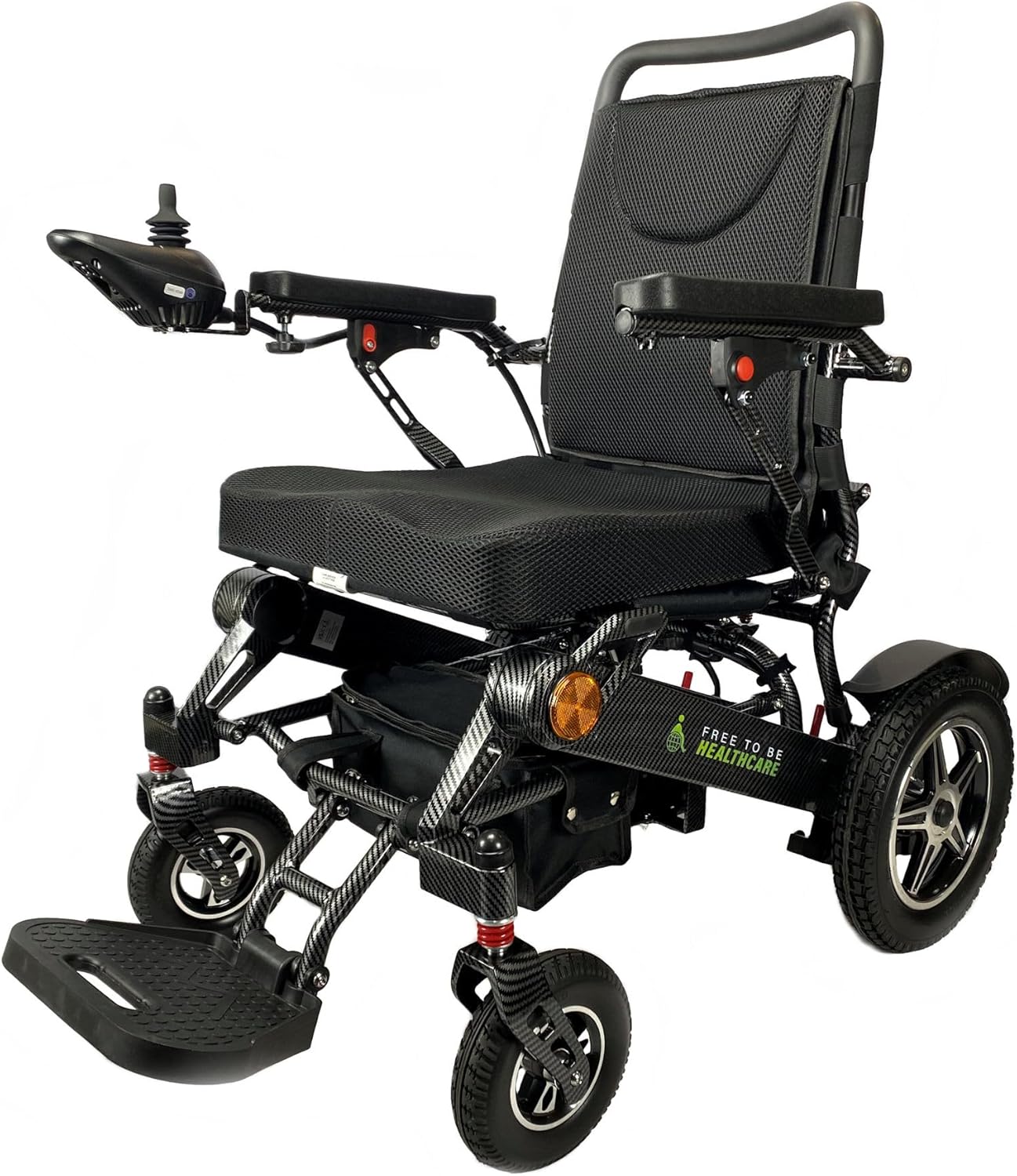 Heavy Duty Foldable Electric Wheelchair with 700W Dual Motors, Aluminium Frame, 2 Batteries, 150kg Capacity