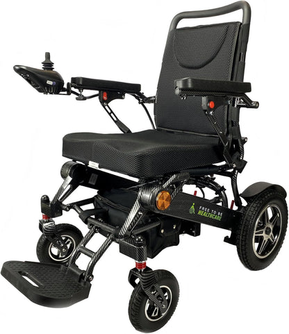 Heavy Duty Foldable Electric Wheelchair with 700W Dual Motors, Aluminium Frame, 2 Batteries, 150kg Capacity